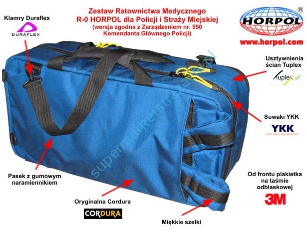 Zestawy ratownicze HORPOL R-0 - zestaw pierwszej pomocy