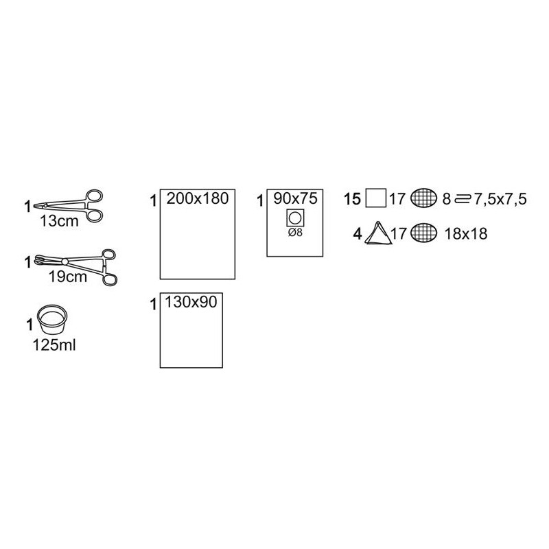 Zestawy zabiegowe sprzętów jednorazowych Matopat Matoset - do elektroterapii