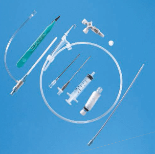 Zestawy zabiegowe sprzętów jednorazowych Merit Medical Exacta i Touhy Borst