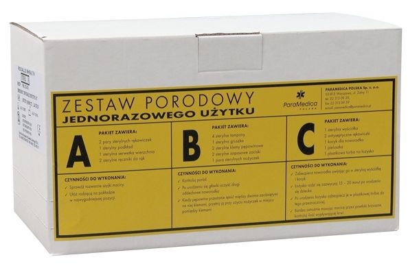 Zestawy zabiegowe sprzętów jednorazowych Paramedica OB-KIT