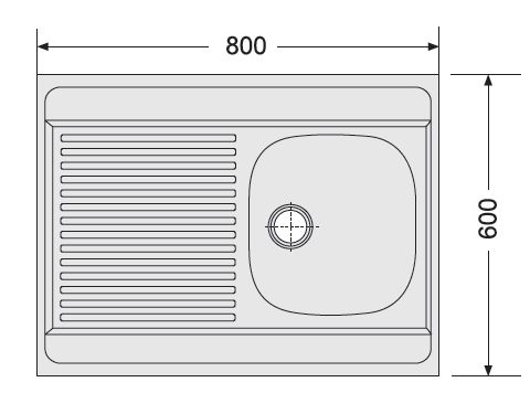 Zlewy TRIBO typ W 332