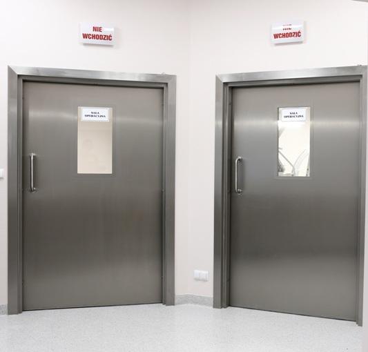 Drzwi medyczne do sal operacyjnych