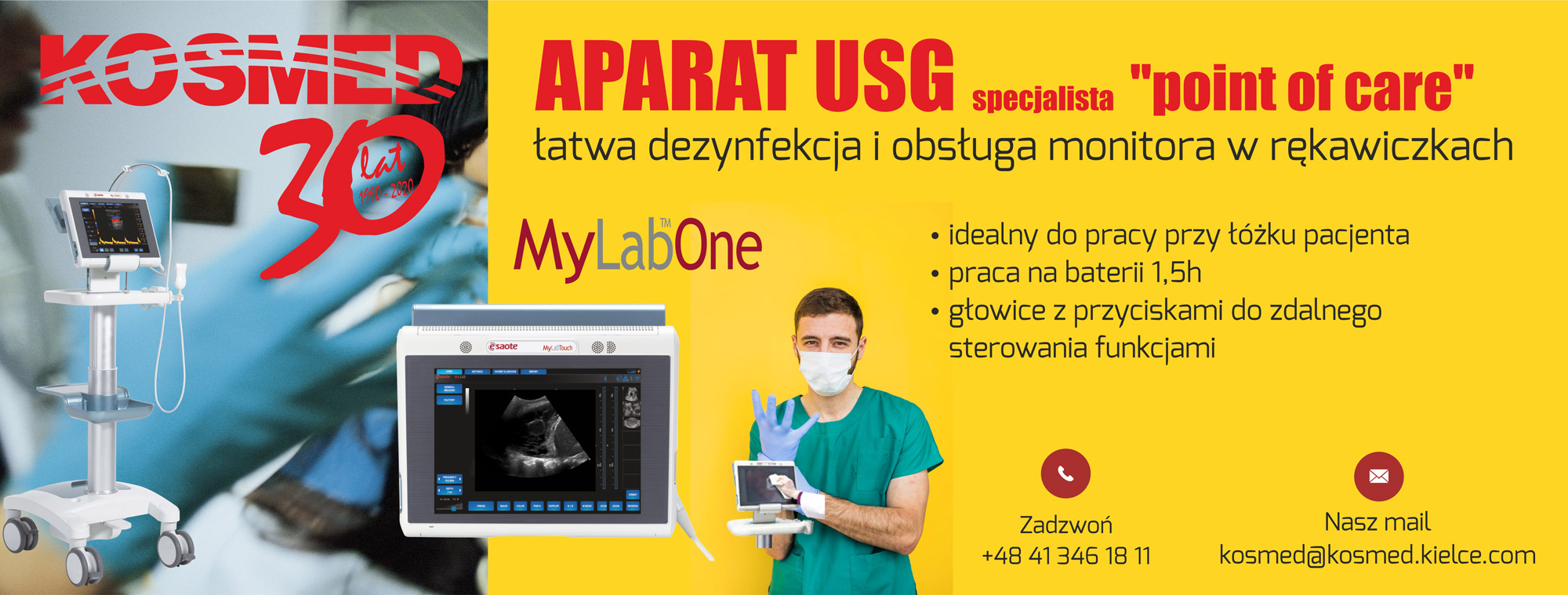 Aparat usg do badań płuc – usg przy łóżku pacjenta