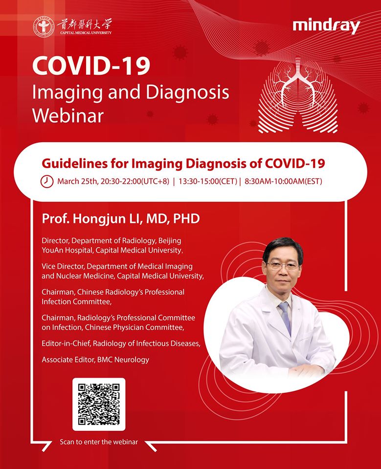 Webinary ultrasonograficzne Mindray poświęcone tematyce COVID-19