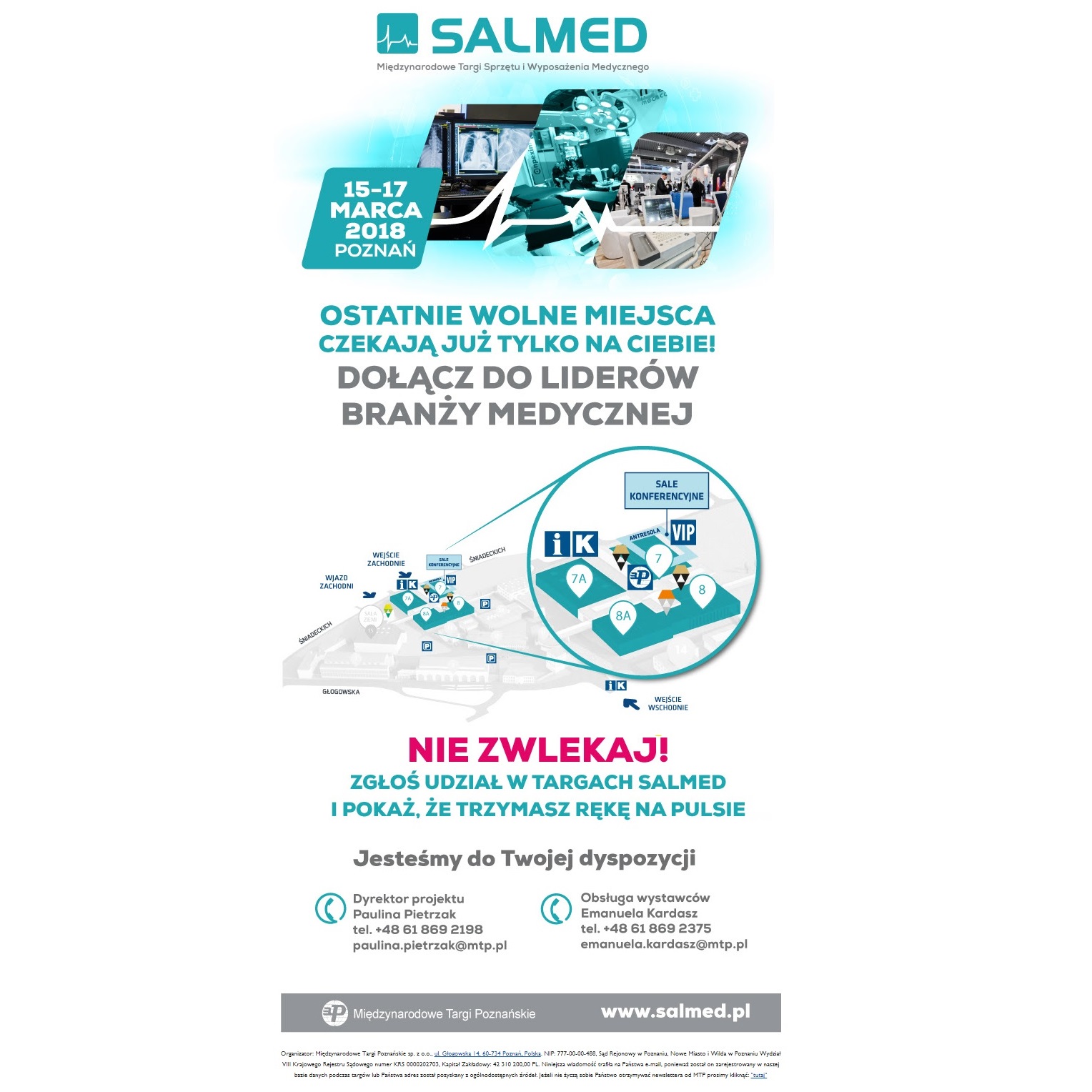 SALMED 2018. Ostatnie wolne miejsca czekają już tylko na Ciebie!